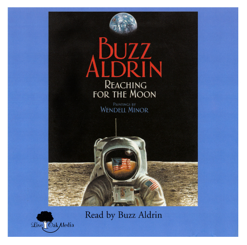 Buzz Aldrin Reaching for the Moon